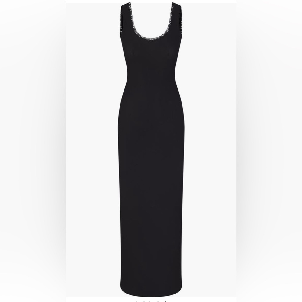 NWOT Skims Soft Lounge Lace scoop neck dress XS